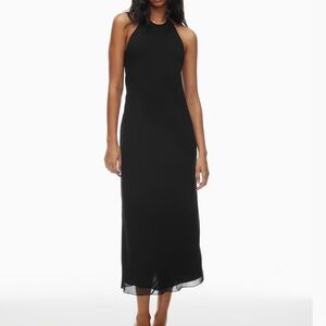 Aritzia Jolene Black Halter Dress - Small